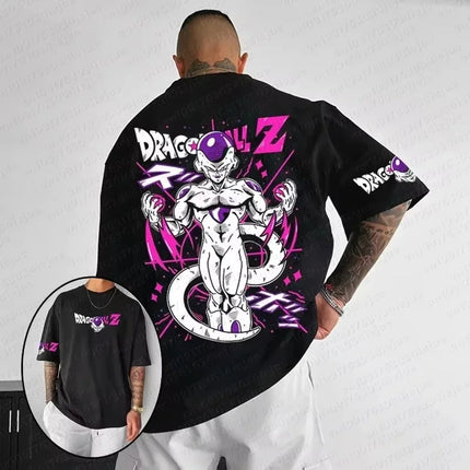 Saiyan Son Goku Anime Dragon Ball Harajuku Men Summer T-shirt 2026 Oversized Retro Street Women Casual Loose Short Sleeve Unisex