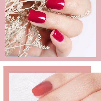 NAILCO Red Colors Series 15ML Nail Gel Polish Nail Supplies Semi Permanent For Nail Art Manicure Soak Off LED UV Hybrid Varnish