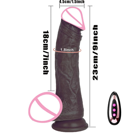 Thrusting Big Dick Realistic Dildo Vibrator for Women Telescopic Vibrating Heating Penis Vibrators Anal Plug Adult 18+ Sex Toys