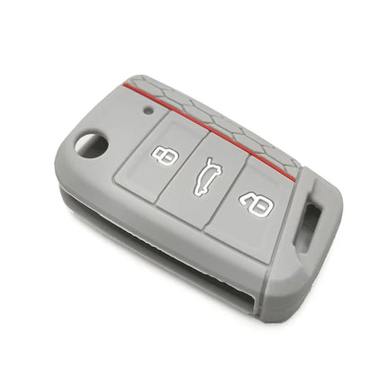 For VW Golf 7 GTI Polo T-Cross T-Roc Touran Tiguan Skoda Octavia Rapid Kodiaq Fabia Seat Ibiza Leon Ateca Arona Key Case Cover