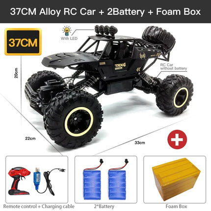 ZWN 1:12 / 1:16 4WD RC Car With Led Lights 2.4G Radio Remote Control Cars Buggy Off-Road Control Trucks Boys Toys for Kids Gifts