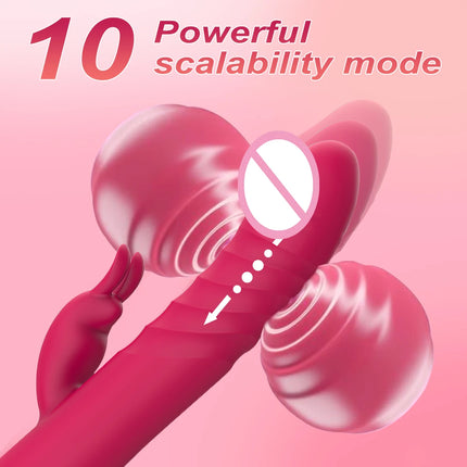 Beginner G-Spot Vibrator Thrusting Dildo Clitoris Stimulator 10 Vibration Female Masturbator Sex Toys for Couple Pleasure