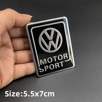 Volkswagen Series Aluminum Badge Car Body Stickers Decals For VW GTI Polo Golf Passat Tiguan Arteon Touareg Taigo Caddy Jetta CC