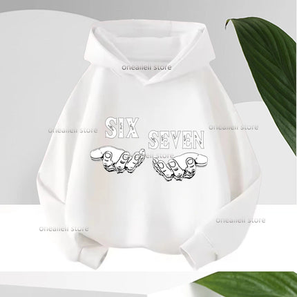 Long-sleeve Graphic Funny 67 Children's Hoodies Sweatshirt Casual Fashion Hip Hop Fleece Boy Girl Kid Warm Hooded Pullover