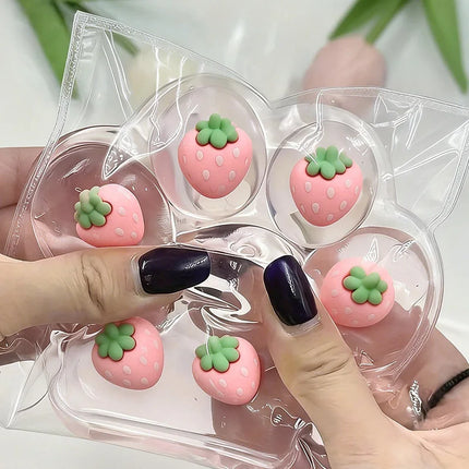 1pc Pink Strawberry Cat Paw Squishy Props Giant Jumbo Slow Rebound Stress Ball High Appearance Cute Decompression Party Favors
