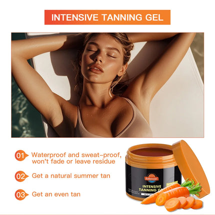 Lakerain Intensive Tanning Gel Body Cream Bronze Tanning Lotion Carroten Effective Sun Aid Take In Sunlight Moisturizing Cream
