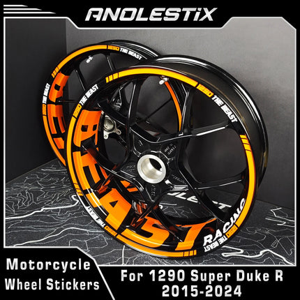 AnoleStix Motorcycle Wheel Sticker For KTM 1290 Super Duke R 2015-2024 Rim Stripe Decorative Tape Hub Decals