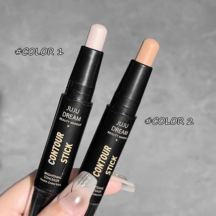 Dual-ended highlighter wand 2-in-1 concealer pen natural three-dimensional shadow wand