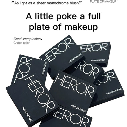 Monochrome Matte Blusher Palette Soft Silky Cheek Natural Facial Rouge Plate Lasting Nude Low Saturation Powder Blusher Disk