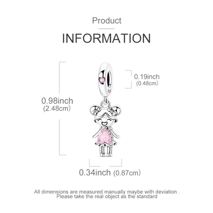 2026 Romantic Pink Color Charms Bead 925 Sterling Silver CZ Zircon Love Heart Pendants Fit Original Bracelet DIY Jewelry Gift