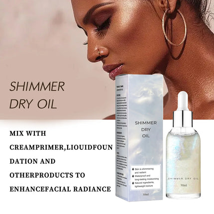 Liquid Highlighter Oil Makeup Cosmetic High Gloss Glitter Face Body Shimmer Highlighter Waterproof Long Lasting Women Beauty