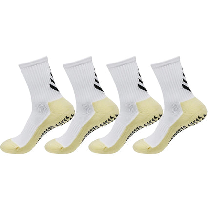 4Pair Exercise Non-Slip Grip Socks for Men Women in Football Basketball Baseball Rugby Soccer Cycling Running Hiking Tennis