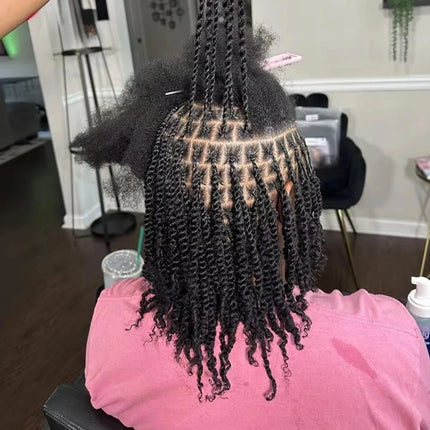 QVR Afro Kinky Bulk Human Hair For Braiding Dreadlock Hair Peruvian 50g/pc Virgin Natural Brown Remy Human Hair Debut Extension