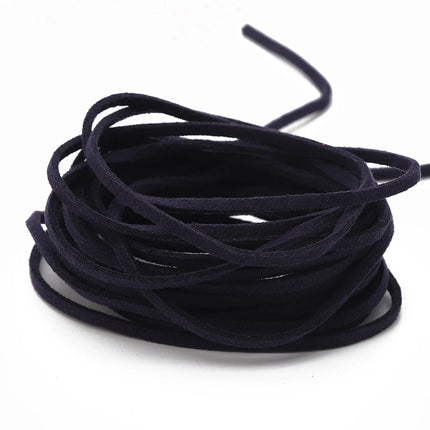 3mm Faux Suede Braided Cord Korean Velvet Leather For Handmade DIY Beading Bracelet Jewelry Making Thread String Rope 1m/4m/roll