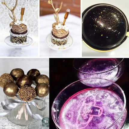 15g/Bottle Gold Silver Glitter Powder Soap Candle Epoxy Resin Dye Pearl Pigment DIY Baking Colorful Cakes Decorations And Tools