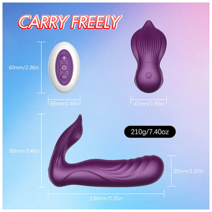App Remote Telescopic Wearable Vibrator 10 Vibrating Thrusting G Spot Dildo with Liquid Silicone Vaginal Massage Adult Sex Toys