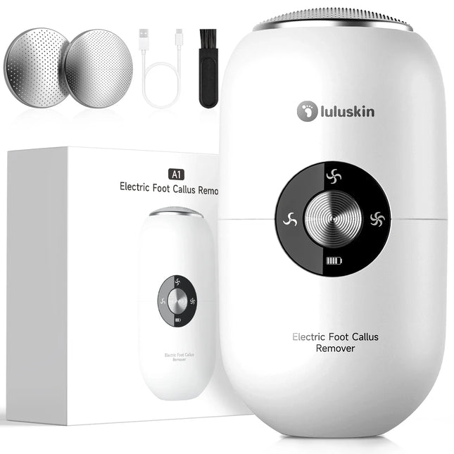 Waterproof Electronic Foot Callus Remover with 3 Speeds Waterproof IPX6 for Removing Dry Coarse Skin Calluses On Heels Women Men