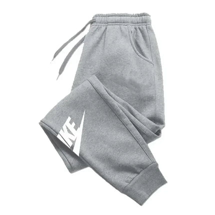 Men's printed pants, autumn and winter men's and women's running pants, sportswear and casual pants, fitness and gym sportswear