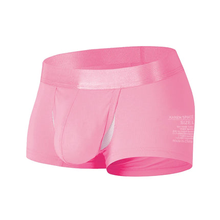 1Pcs Open Front Underwear Men Ice Silk Sexy Men's Boxer Shorts Panties Breathable Pouch Bulge Underpants Male