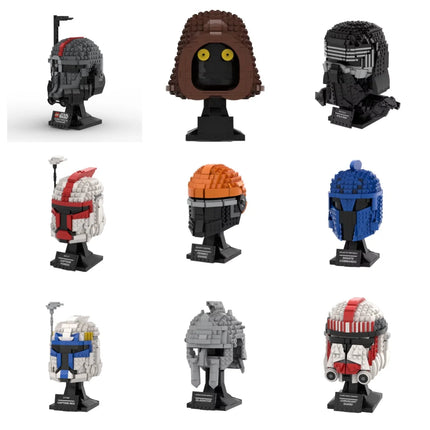 2025 Hot-selling  Helmet Building Block  Model Sets Children's Educational PDF Manual for kids gift