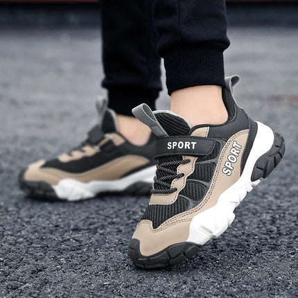 New Winter Versatile Childrens Sports Shoes Breathable Mesh Running Shoes with Foot Protection Soft Stable Daily Casual Shoes