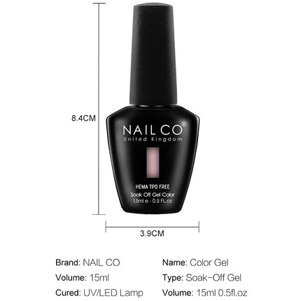 NAILCO 131Colors TPO FREE HEMA Vernis Semi Permanent UV Varnish Gel Nail Polish Nails Art Gel Manicure TOP BASE Varnish Hybrid