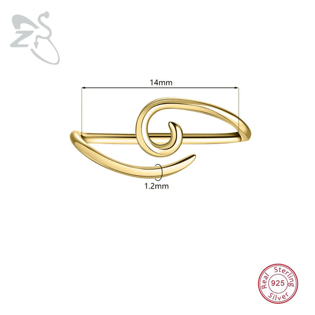 ZS 1PC 16G 925 Silver Inner Hook Outer Hook Eyebrow Ring Spiral Bridge Nose Stud Helix Earring Gold Color Cartilage Piercing