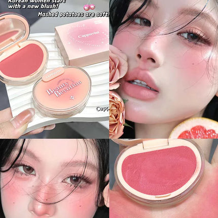 Cappuvini Gradient Soft Mist Monochrome Powder Blush Matte Makeup blush Palette Cosmetics Rouge