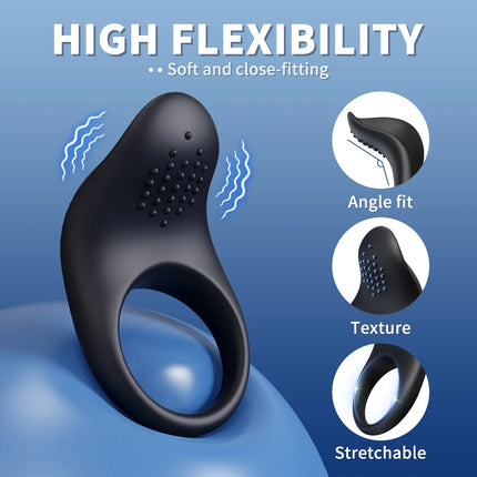 Powerful Vibrator Cock Ring for Men Delay Ejaculation Penis Ring Sex Toys Lock Penisring Cockring Adult Male Sex Supplies 18+