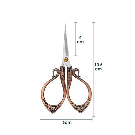 Retro Stainless Steel Sewing Scissors Handmade Cuttings Pointed Tailor Scissors Home Multifunction DIY Sewing Accessories