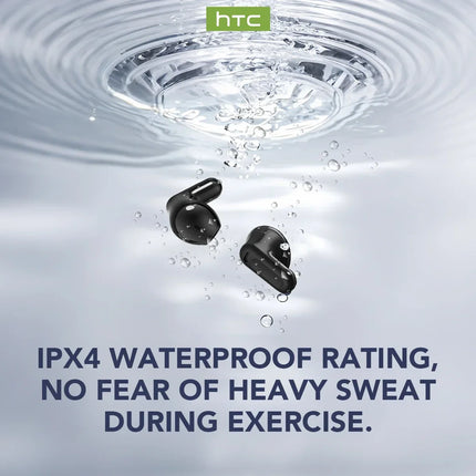 [Ultra HD Screen] HTC NE20 Earphones Bluetooth V6 TWS Sports Wireless Headphones AI Translator Earbud In-Ear Noise Reduction Mic