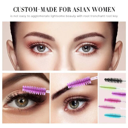 Wholesale Eyelash Brush Mascara Wands Wholesale Spoolies Eyebrow Lash Cleaning Brushes Applicator Makeup Tools 50/1000/2000pcs