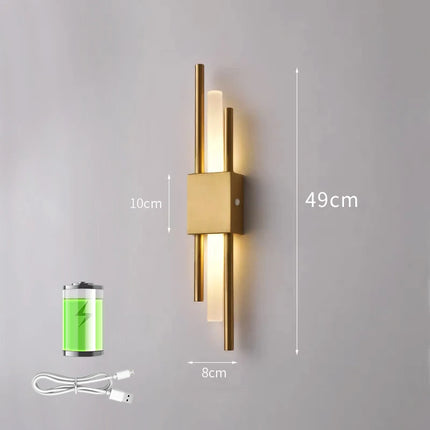 Nordic LED Wall sconce Lamp Indoor USB Plug in Light Bedroom Bedside Living Room Home Hotel Stairs Decoration Modern Wall Lamp