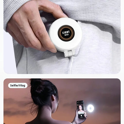 Magnetic Selfie Light LED Fill Light Compatible For Magsafe,ravel, Desktop, Selfies, Video, Makeup/Photography/TikTok/Zoom Calls