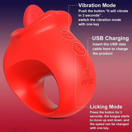 Clitoral Vibrator Licking Tongue Sex Toy for Women Nipple Vagina Stimulator Orgasm Blowjob Female Masturbation Tools Adult Goods