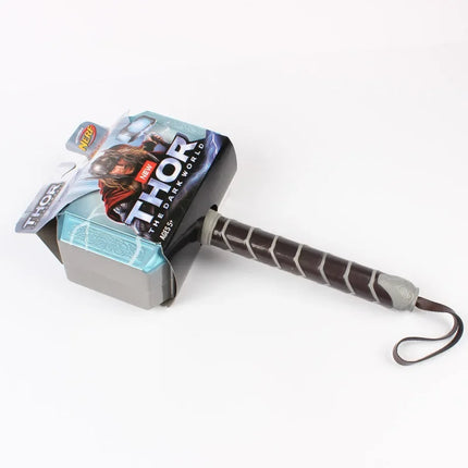 Movie The Avengers Alliance LED Glowing And Sounding Thor's Hammer Light Mask Thor Action Figures Cosplay Kids Halloween Gift