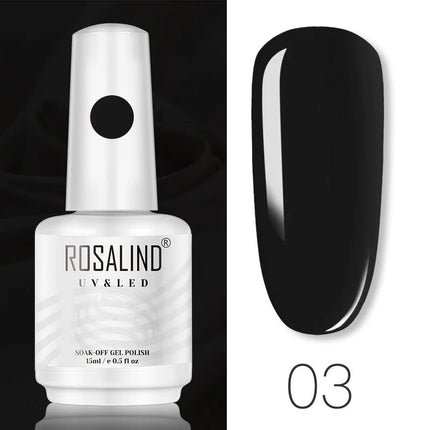 ROSALIND 15ml Nail Gel Polish Macaron Hybrid Varnish Semi Permanent Nail Art Design Soak Off Top Base Coat Esmalte UV Gel Nail