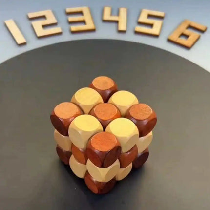 Wooden Twist Cube IQ Puzzle Brain Teasers for Adults Teens Kids Luban Lock Mind Challenge Games Unique Gift Ideas