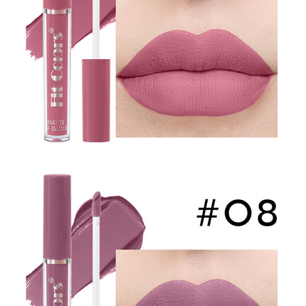 Six-piece lip gloss set, waterproof, anti-fading, easy to apply, velvet matte lip gloss