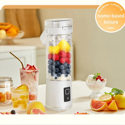 Rechargeable Mini Portable Juicer Cup, Multifunctional Dual-Use Small Household Fruit Juice Blender for Travel & Home