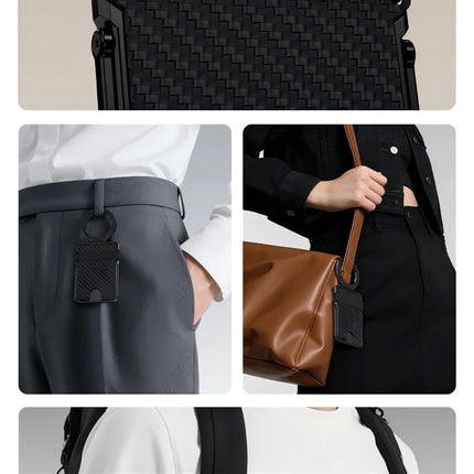 Ultra-Thin Magnetic Phone Holder with Multi-Functional Wallet Portable Double-sided Magnetic Stand with Anti-lost Hook and Strap