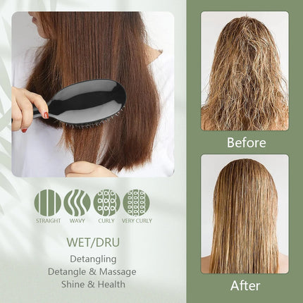 ARLANY Boar Bristle Hair Brush Massage Comb Hair Styling Tool Hair Beauty Salon Accessories Hairdressing Hair Extensions Tool