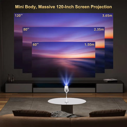 Touyinger X9 Pro Mini Projetor Android 13 Full HD 1080P 4K Vídeo BT WiFi Portable Home Theater Media Video Player Smart Beamer