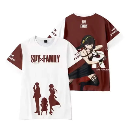 Spy X Family 3D Print T-Shirts Anime Harajuku Kawaii Girl Anya Boys Cosplay Oversized T Shirt Tops Tees Gift Kids Gift Clothing