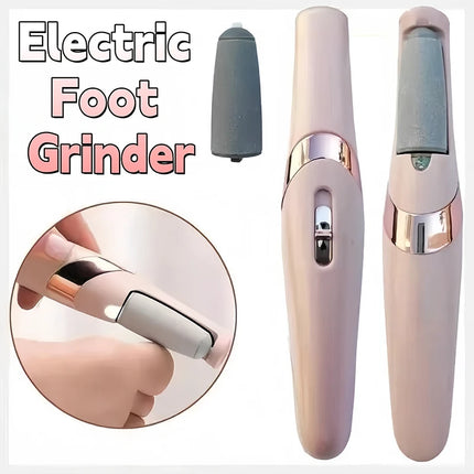 Portable Electric Foot Grinder for Dry Coarse Skin Removal on Heels，with 2 Sanding Headsfor Personal Hygiene And Beauty Tool