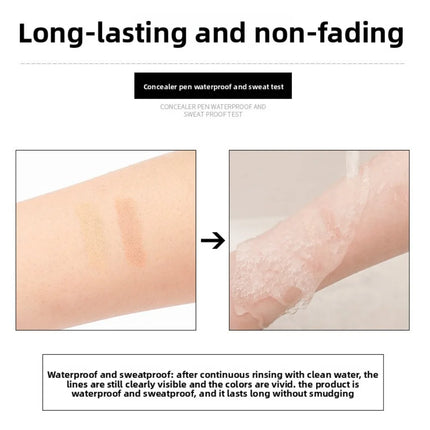 Wooden Concealer Pencil Contour Stick Acne Scar Cover Freckles Makeup Foundation Lasting Highlighter Brighten Aegyo Sal Pen
