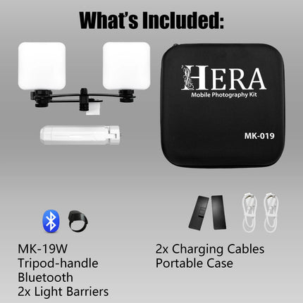 Hera MK-19 Mobile Phone Photography Light - Filling Light For Smartphone Photography