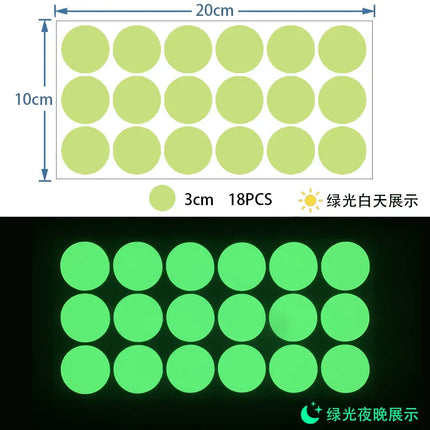 Luminous Dots Glow Wall Sticker Fluorescent Home Kid'S Room Diy Self-Adhesive Decorative Glow In The Dark Decals 2026 Christmas