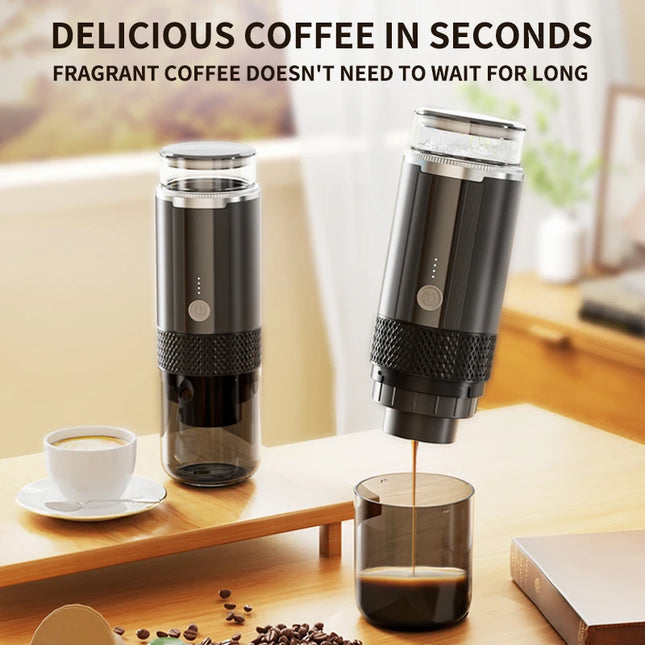 Portable Coffee Machine Coffee Maker Electric Capsule Ground Coffee Brewer Fit For Coffee Powder and Coffee Capsule Suitable