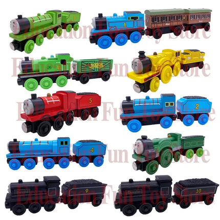Thomas and Friends Exquisite Wooden Magnetic Donald Douglas Percy Gordon Jasmine James Set Train Educational Toy Birthday Gift